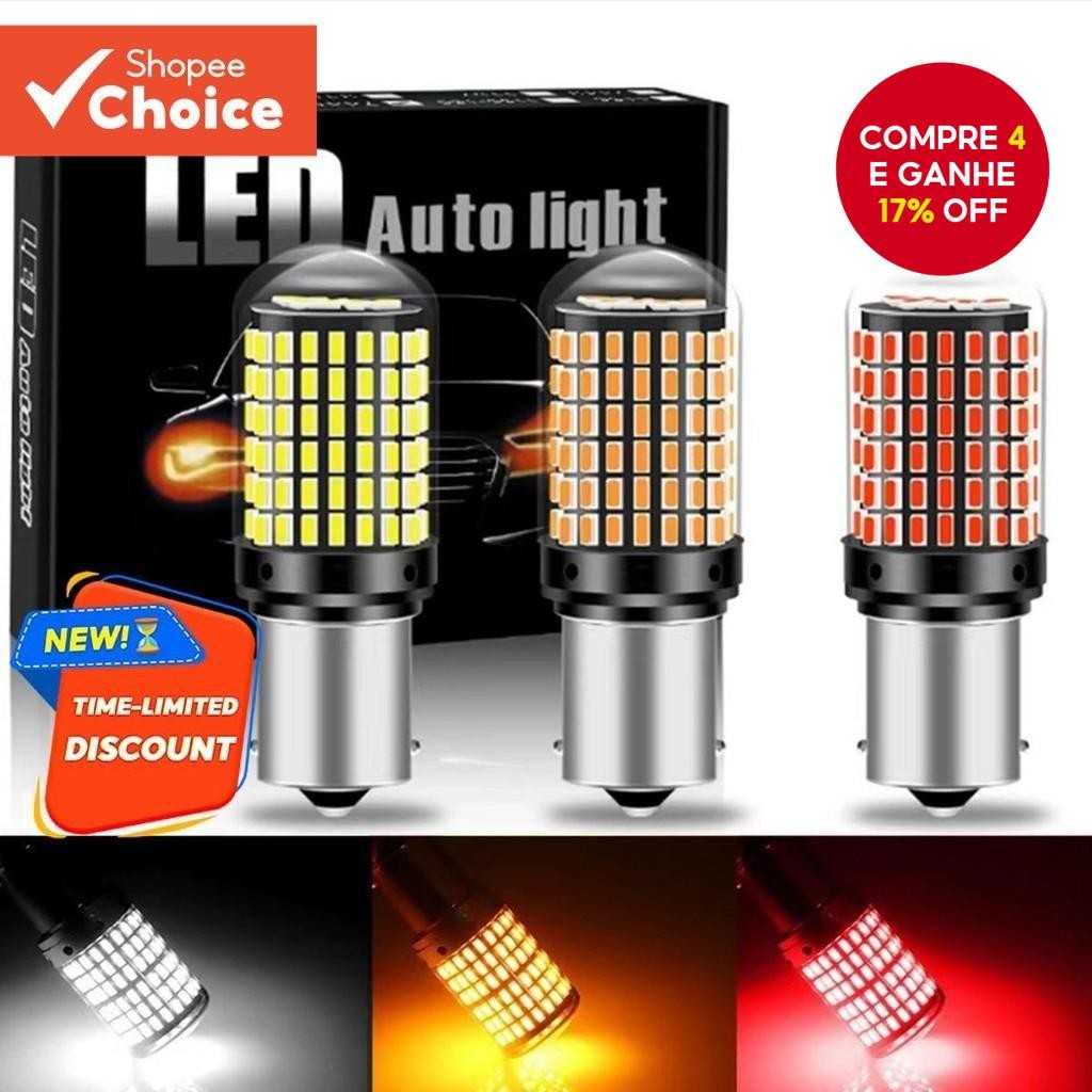 Luz De Freio LED De Baixa Potência 144 Chips T20 1157 Para Carro 1 Unidade