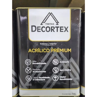 Tinta Acrílico Premium Externo e Interno Anti-Mofo Sem Cheiro 16L Cor: Branco - Decortex