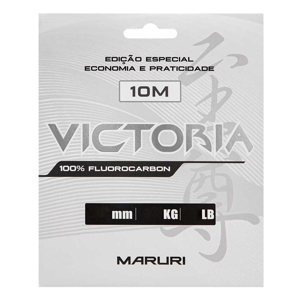 Linha Fluorcarbono Victoria 10m 0,80mm 65,4lbs - Maruri