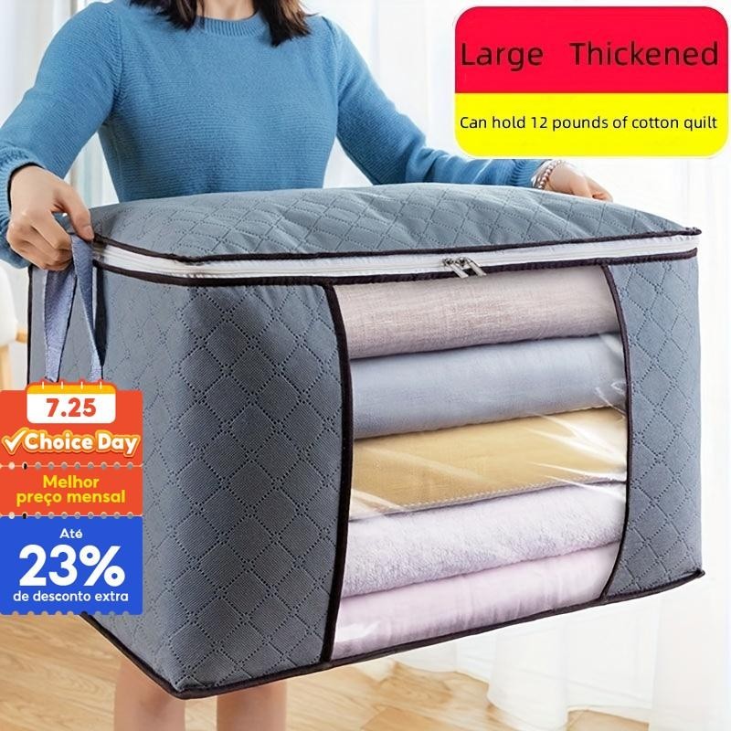 Saco de armazenamento de roupas super prático, tecido grande e espesso à prova de umidade