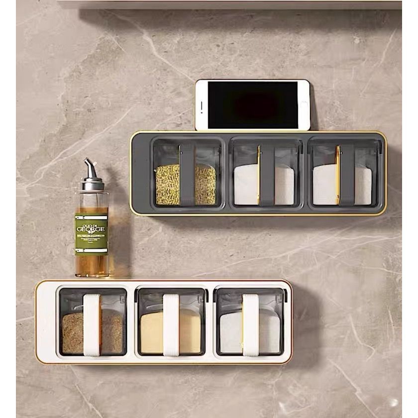 Porta Condimentos e Temperos Acrílico 4 Potes Organizadores top linha