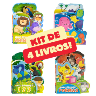 Kit Livro Infantil Cartonado P/ Explorar - Com abas - TodoLivro