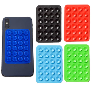 1Pc Ventosas De silicone , Minimalistas Pretas , Caixa De Telefone Antiderrapante , Suporte Portátil E Móvel