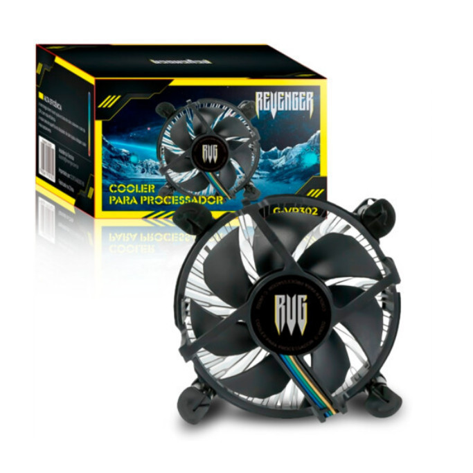 Cooler Para Processador Intel 775/1155/1150/1151 Fan 90 Mn -vr302