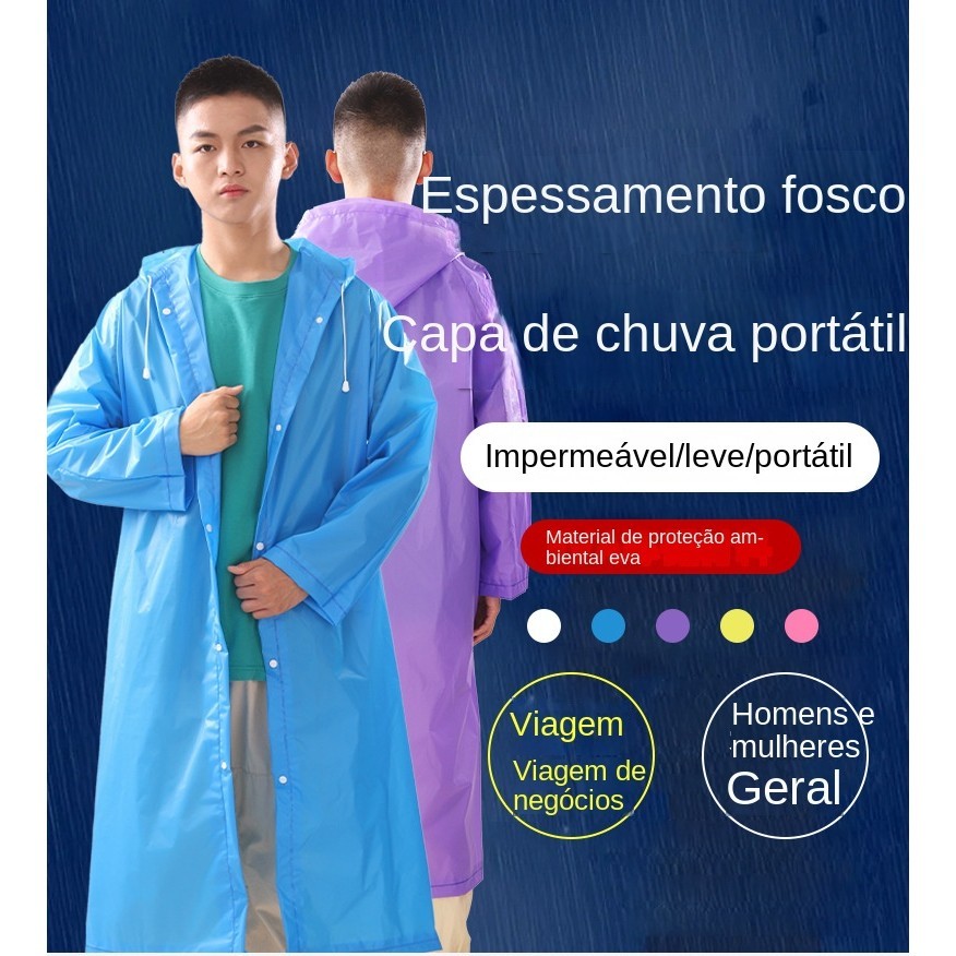Poncho Descartável Descartável Adulto Conjunto