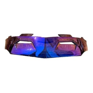 Aerofolio Spoiler Racing Capacete Kyt Tt Course Azul Iridium