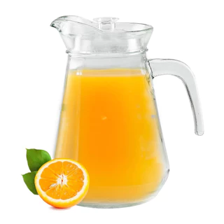 Jarra De Vidro 1,5 Litros Com Tampa E Aparador para sucos refrescos verão