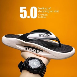 Flip-flops Verão Men's Sports Shoes Shit Chinelos Novo Estilo Grosso Anti-Sli