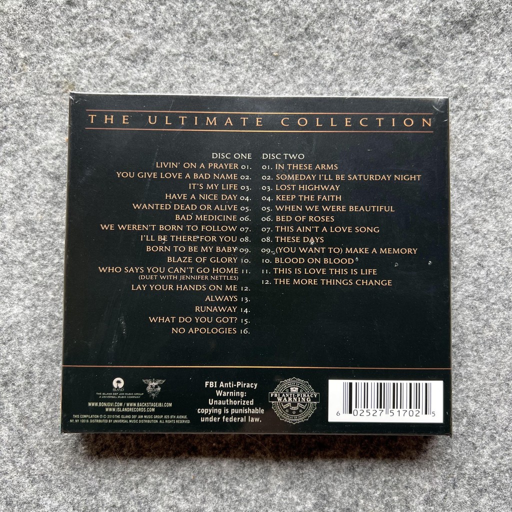 Bon Jovi Greatest Hits The Ultimate Collection 2CD Original