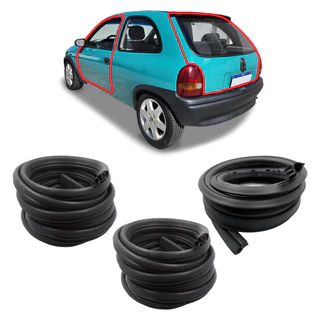 Kit Borracha 2 Portas e Mala Chevrolet Corsa 1994 a 2001 Borrachauto