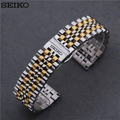Seiko No. 5 pulseira de relógio pulseira de aço masculino Original água ...