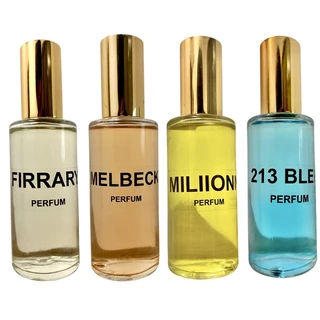 KIT 4 PERFUME MASCULINO ESSENCIA IMPORTADA ALTA FIXAÇAO PARFUN NO VIDRO DE LUXO 70ML