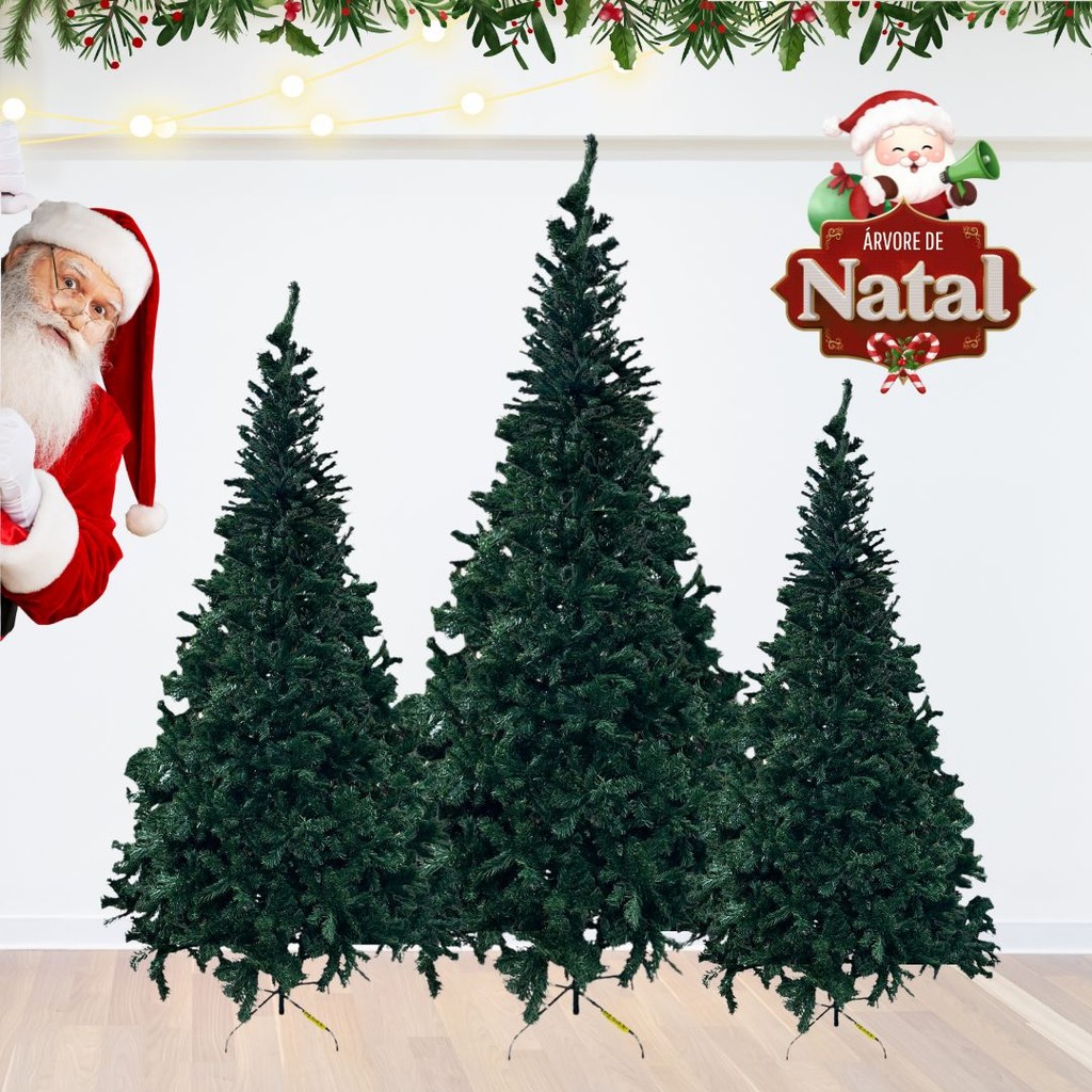 Árvore De Natal Pinheiro Luxo Tradicional Cheia - Vencedor