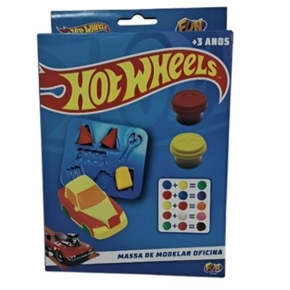 Massinha de Modelar Hot Wheels Oficina Fun F0138-0