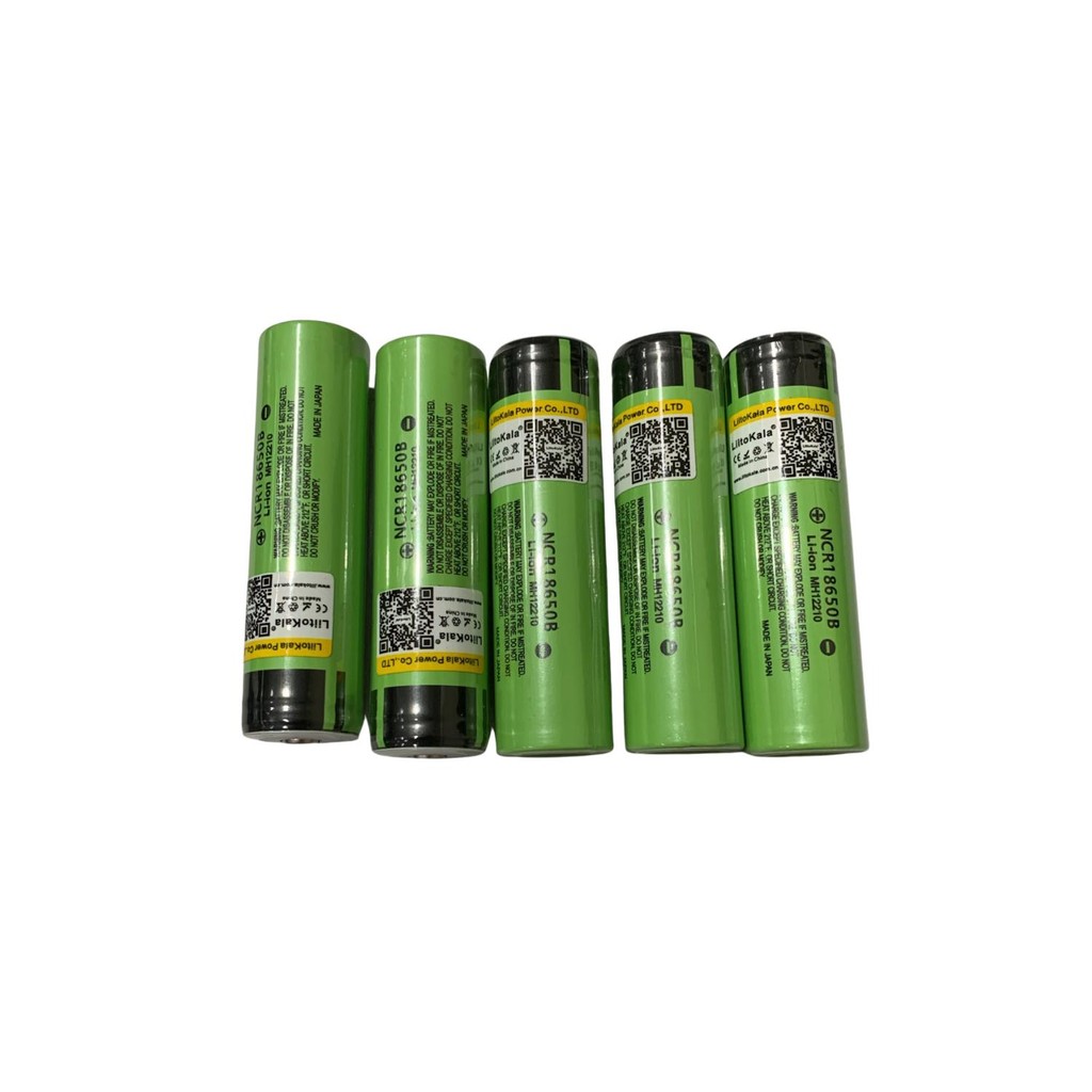 Kit 5 Baterias Liitokala 18650 Ncr18650b 3400mah 