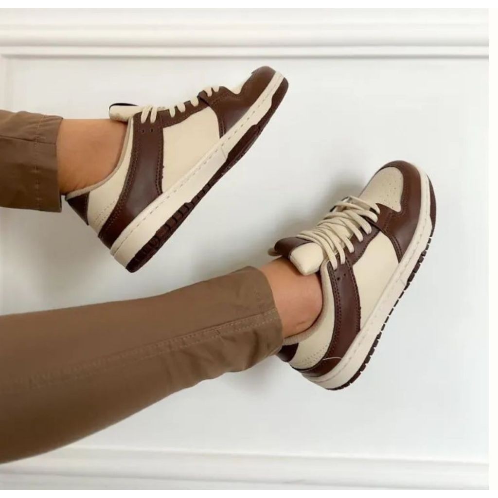Tênis Casual Bege Marrom Premium Original Feminino - Conforto, Estilo!