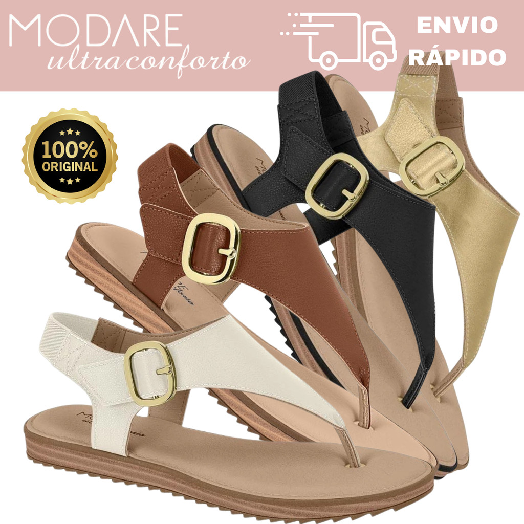 SANDÁLIA RASTEIRA MODARE FEMININA 7141.141 | Shopee Brasil