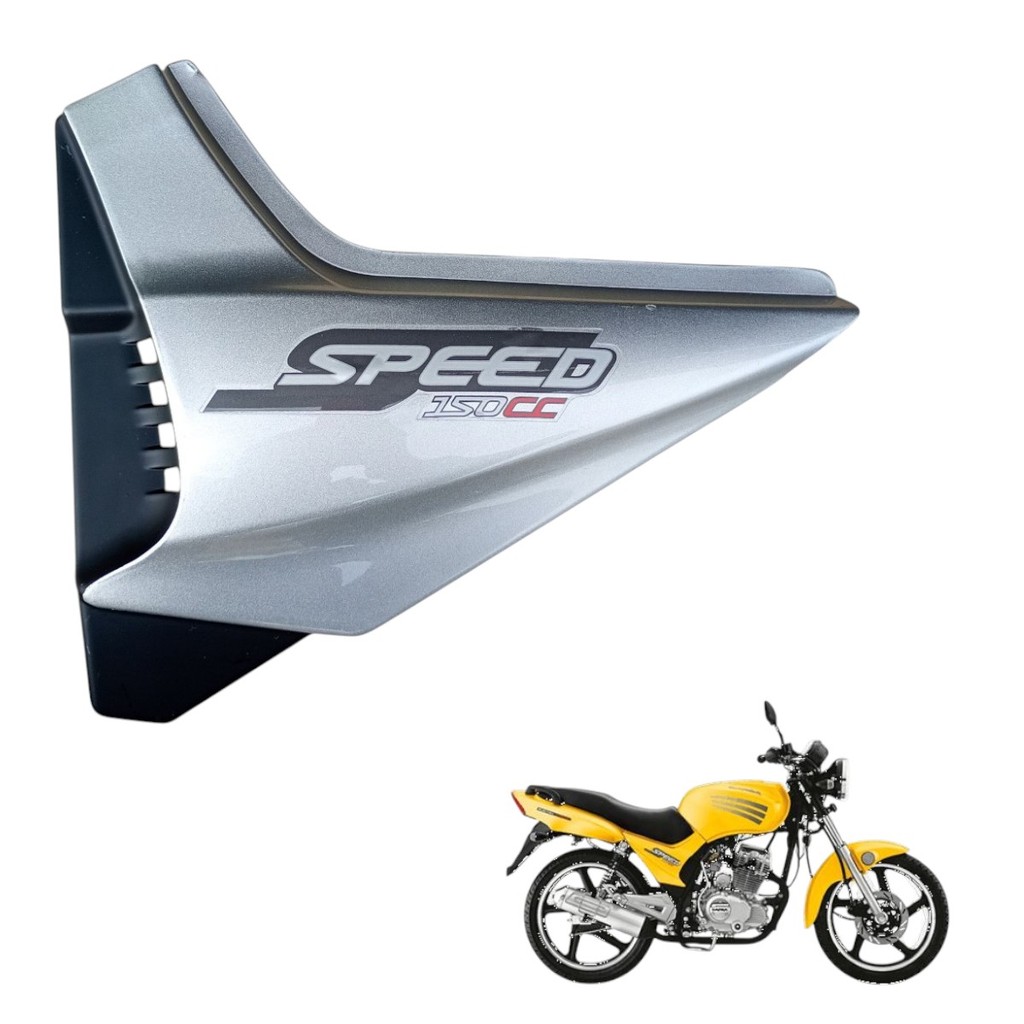 TAMPA LATERAL ESQUERDA DAFRA SPEED 150 PRATA ORIGINAL AVARIA | Shopee ...