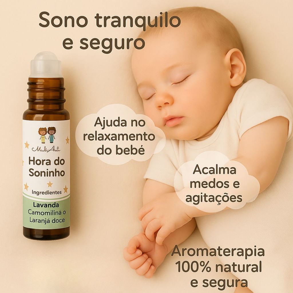 Óleos Essenciais Bebê Dormir - 10ml Infantil e Adulto Diluição Segura ...