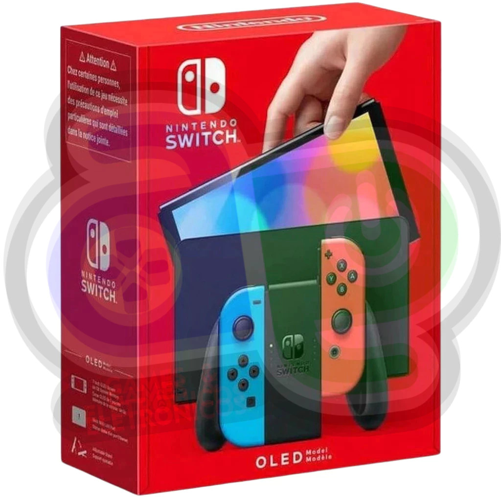 Console Nintendo Switch 32GB com JoyCon Azul e Vermelho Neon V2