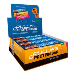 Barra de Proteína Fullife Protein Bar Caixa Com 12 Unidades de 45g