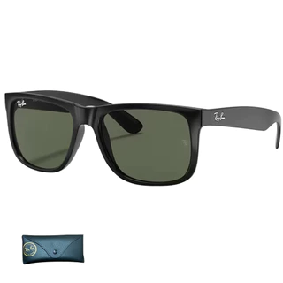 Óculos De Sol Ray Ban Justin Classic Preto Fosco RB4165L Tamanho 55