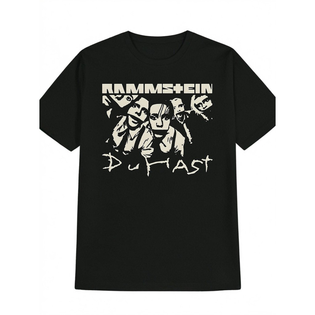 Camiseta Masculina Streetwear Oversized Rammstein Duast Unissex