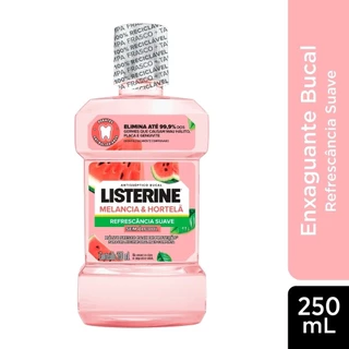 Enxaguante Bucal Listerine, Melancia e Hortelã sem Álcool 250ml em Oferta na Shopee