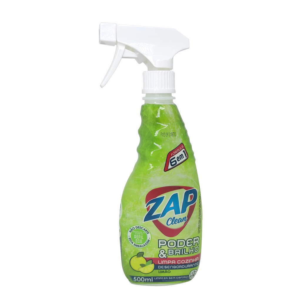 Desengordurante Zap Clean Limão 500ML | Shopee Brasil