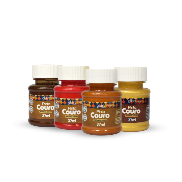 Tinta para Couro 37ml Pinta Couro Gliart - Cores
