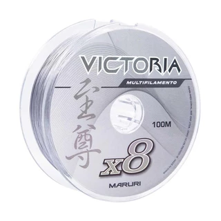 Linha Multifilamento Victoria 8x 100m 0,40mm 55lbs Cinza - Maruri