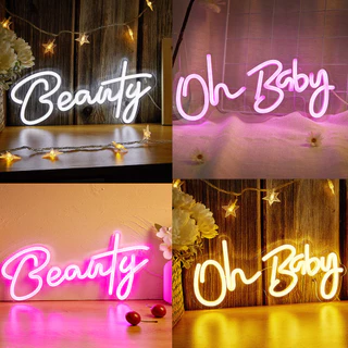 Letra Luz LED Neon Luz Luz de parede do dormitório Decoração de festas de casamento Luz de decoração de casamento