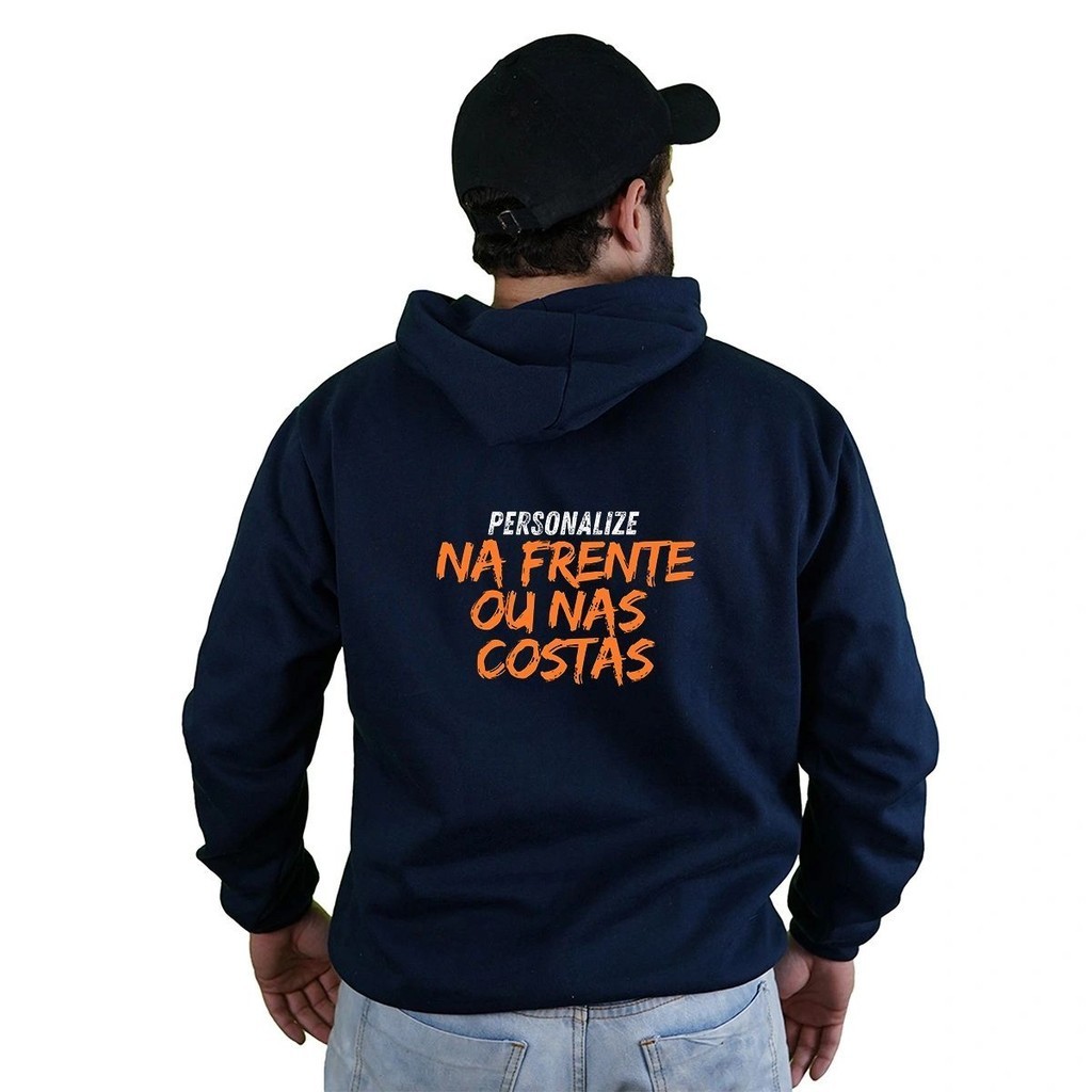Blusa Moletom Com sua Estampa Personalizada imagem foto frase