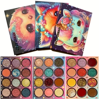 12 Cores animal cosplay Fofo Raposa Fosca Brilho Paleta De Sombras