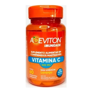 Aceviton Imunidade Vitamina C 500mg Com 60 Comp Mastigável Cimed em Oferta na Shopee