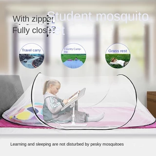 Rede Mosquiteira Dobrável para Camping ao Ar Livre com Mosquiteiro Dobrável para Camping Individual Pode Segurar Bagagem Mosquiteiro Portátil à Prova de Mosquiteiro de Viagem de Lazer