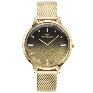 Relógio Technos Feminino Crystal Dourado - 2036MRR/1D