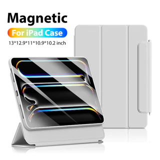 Capa Magnética Para iPad Pro 13 11 12,9 6a 10 9 9a Geração 10a mini6 Air6 10,2 9,7 Gen5/6 Air 13 11 5 4 10,9 M4 M2 2024 Protetora