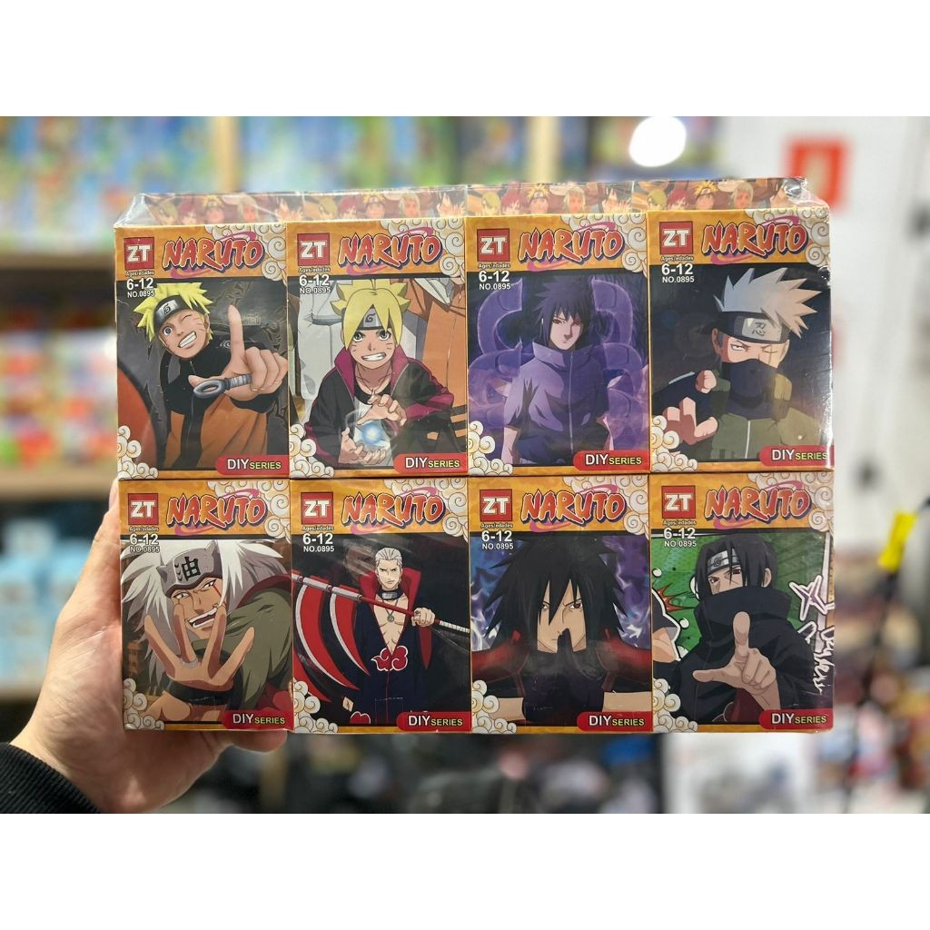 Kit Lego 8 peças Naruto Boneco - Envio Imediato