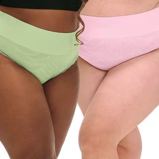 Kit com 2 Calcinha Biquini Zee Rucci Cintura Média Plus Size
