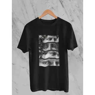 2024 Camiseta estatua Grécia slogan unissex T-shirt Camisa Masculina Streetwear Nova