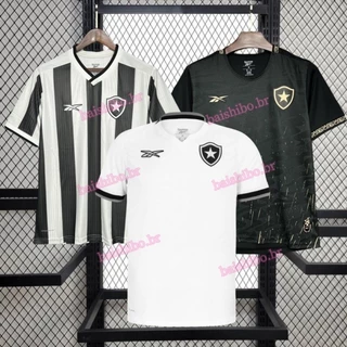 Camisa Masculina Home Away Third Botafogo 24/25 cinza branco preto De Futebol