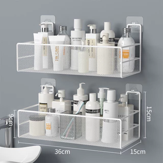 Suporte Organizador de canto Prateleira de banheiro shampoo suporte adesivo para parede para cozinha e banheiro Multiuso À prova de ferrugem