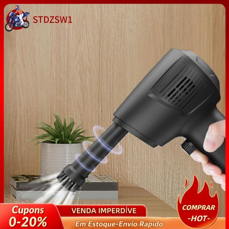 [stdzsw1] Ventilador De Ar Elétrico Portátil Para Limpeza De Teclados De Computador , Máquina Sopradora De Poeira De Carro Doméstico