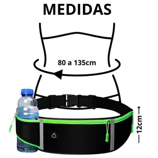 Kit 2 Pochetes Fitness Esportiva Corrida Impermeável Cintura Bike Academia Porta Garrafa