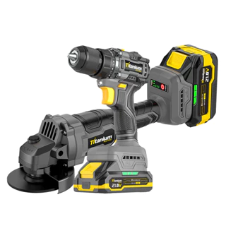 Parafusadeira e Furadeira 21V + Esmerilhadeira 21V Motor Ti-PES_21P Brushless Titanium Platina em Oferta na Shopee