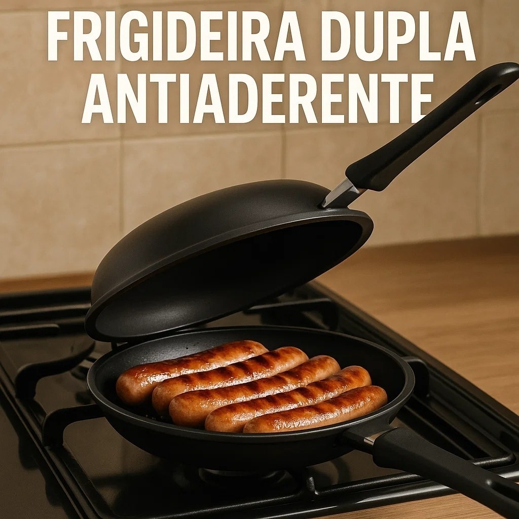 Frigideira Dupla Antiaderente Não Gruda 14cm Vermelha Omeleteira ...