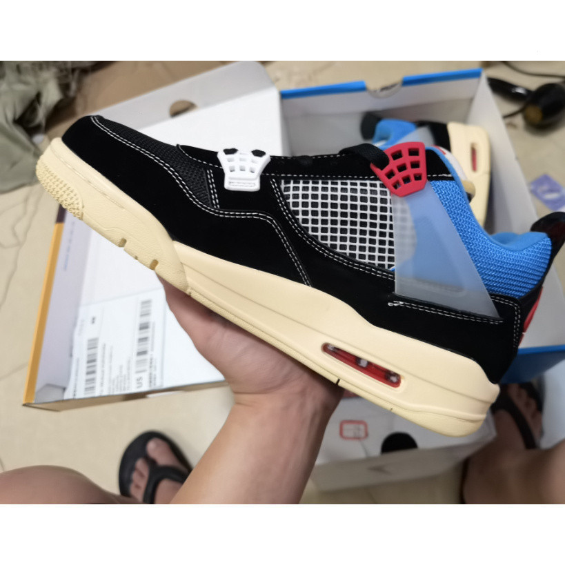 4 Resistente ao desgaste retro basquete sapatos com amortecimento de choque aj baixo nível