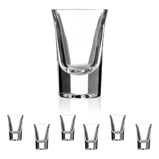 Kit Copo Shot Dose Tequila Cachaça Vodka Licor 6 Unidades