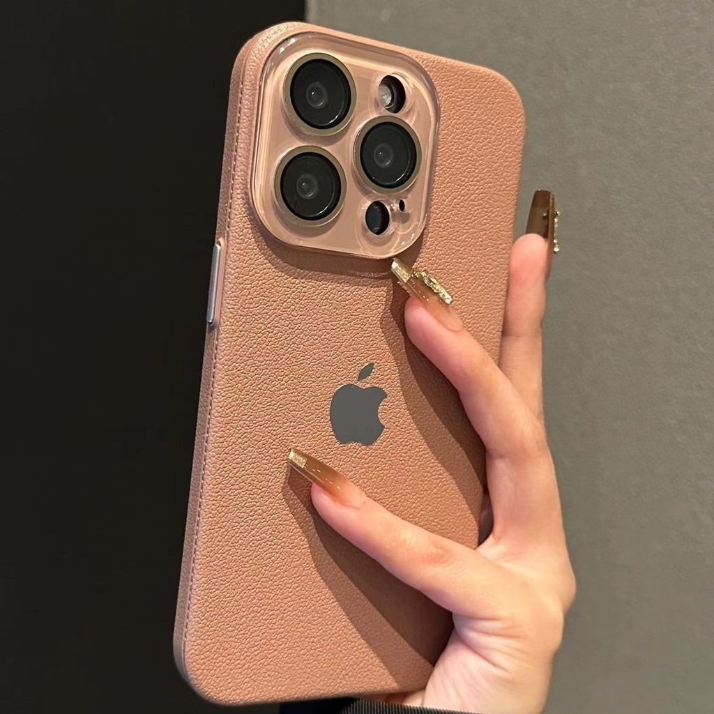 Capa Dura Texturizada De Luxo Para PC iPhone 15 13 12 11 14 Pro Max Proteção Da Lente Câmera De Vidro À Prova De Choque